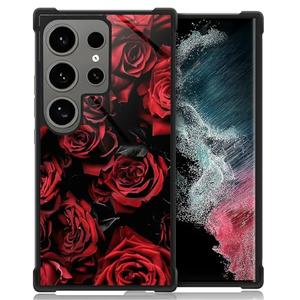 ZHEGAILIAN Case for Samsung Galaxy S25 Ultra,Blooming Rose S25 Ultra for Men Boy,Drop Protection with Soft TPU Bumper