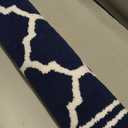 Buganda Runner Indoor Door Mat, Dirt-Resistant and Absorbent Doormat, Anti-Slip, Low Profile Floor Mats for Inside Entryway, Front, and Back Door Entrance (47x23 Inches, Navy Blue)