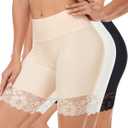 Blueinn Women's High Waist Safety Shorts Mesh - Cooling Anti Chafing Underwear Soft Breathable for Dresses Skirts Travel Party 3PCS-XL