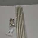 Curtain Rods for windows 28-78 inch, 5/8 inch Decorative Nickel Splicing Heavy Duty Metal Curtain Rod set with Brackets