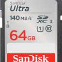 SANDISK 64GB Ultra SDXC UHS-I Memory Card - Up to 140MB/s, C10, U1, Full HD, SD Card - SDSDUNB-064G-GN6IN