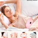 Stocking Stuffers for Women Portable Heating Pad for Period Cramps Cordless Electric Menstrual Heating Pad for Cramp Relief Travel Idea Christmas Gifts for Women Her Mom Teens Girls Mother (Pink)