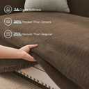 CAPALOCA Sectional Couch Covers 2 Pieces, Chenille L Shaped Couch Cover Blanket for Sectional Sofa with Herringbone Pattern Washable Sofa Slipcovers (XX-Large: 71" x 118" + 71" x 118", Coffee)