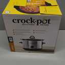 Crock-Pot 4.5 Quarts Manual Design Series Slow Cooker with 3 Manual Heat Settings Cooks Meals for 4 Plus People with Removable Stoneware Bowl, Silver