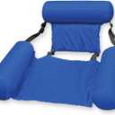 Poolmaster Water Chair Inflatable Swimming Pool Float Lounge, Blue