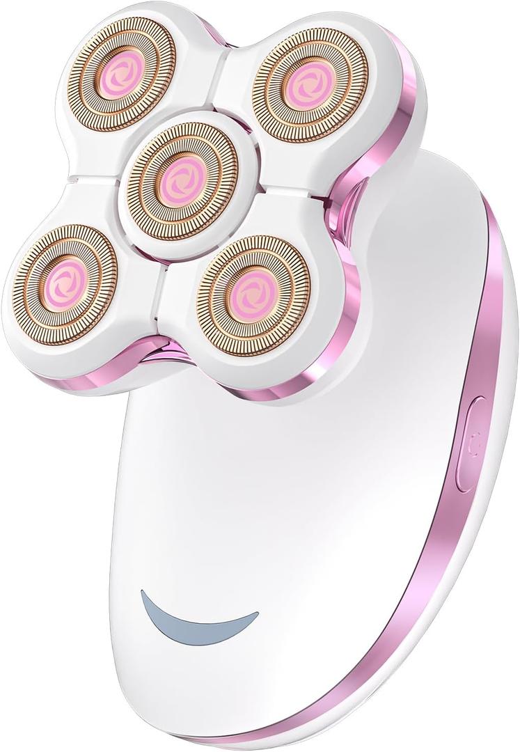 Electric Razors for Women Legs: Rechargeable Body Shaver - Waterproof Wet Dry Hair Remover - Applicable to Facial, Leg, Arm, Bikini Area