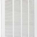 EZ-FLO 16 x 16 Inch (Duct Opening) Return Air Vent Cover for Wall or Ceiling, Solid Steel Return Air Filter Grille, HVAC Vent Cover, White, 61654