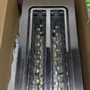 Mueller UltraToast Full Stainless Steel Toaster 4 Slice, Long Extra-Wide Slots for Bagels and Waffles, 6 Browning Levels, LED Display, Cancel/Defrost/Reheat Functions & Removable Tray, Kitchen Gadgets