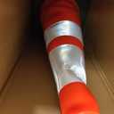 RoadHero 8 Pack 28 Inch 5.5 Lb Traffic Cones with Heavy Black Base, Orange Safety Cone with Reflective Collar for Parking Lot, Construction Work, Road Safety