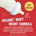 Earth's Best Organic Baby Formula for Babies 0-12 Months, Powdered Dairy Infant Formula with Iron, Omega-3 DHA, and Omega-6 ARA, 32 oz Formula Container (EXP 01/13/28)