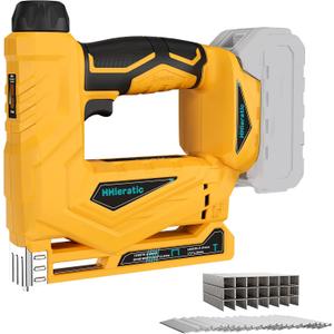 Cordless 18 Gauge Brad Nailer Compatible with 20V Battery (Tool Only),2-in-1 Electric Nail Gun with 2000pcs Nails/Staples,Dual Mode Framing Nail Gun for Trim Wood Crafting Interior Decoration