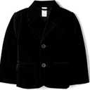 Gymboree Boys and Toddler Blazer (12-18 Months, Black/Black Velvet)