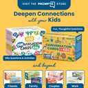 400 Conversation Cards for Kids Engage Kids, Laugh, and Grow Closer During Family Dinner, Game Night, and Road Trips Have Fun Building Social-Emotional Skills - Super Portable 2.5" x 1.75" Cards