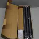 Zeerobee Curtain Rods for Windows 72 to 144, 1 Inch Industrial Wrap Around Black Curtain Rod, Indoor/Outdoor Room Divider Adjustable Drapery Pole, 72"-144"