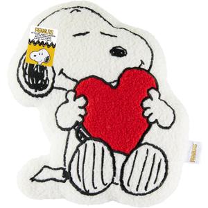 Get Trend Peanuts Snoopy Plush Cushion Pillow for Kids, Teens, Adults, Soft Plush Throw Pillow Cute Fluffy Cushion Bedroom Decor Cuddle Plushies Gifts (White Snoopy, L13.6 x W9.8)