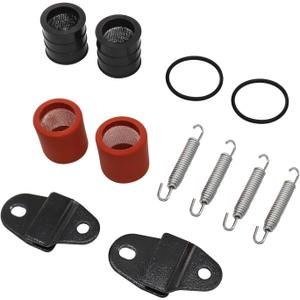 Exhaust Muffler Joint Gasket Spring Stay Kit for Yamaha Banshee 350 YFZ350 1987 1988-2006, LE 03-04, SE 05-06, SP 06