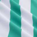 LIZENS Girls One Piece Swimwear Stylish Girls Swimsuit for Ages 2-12 Color Clash Vintage (Green Stripe)