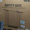 29"-40" Baby Gate for Stairs, Auto Close Stroller Friendly Dog Gate Indoor for Doorways, Pressure Mounted Baby Gate, Easy Walk Through Gate for Children & Pets, Black