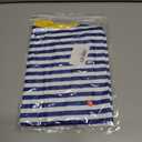 Women's Striped Tank Tops Halter Neck Summer Casual Loose Fit Color Block Sleeveless Shirt Top (Blue, M)