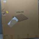 Threshold Ramp for Doorways,Adjustable Height 2.6"-7.3" Aluminum Wheelchair Ramp with Heightening Screws and Swivel Angle Leg,1100lbs Load Capacity, 30"x36'' Curb Ramp for Trolley,Power Chairs