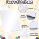 Skyygemm 12 Pack 19 x 14 Inch Greaseproof Rectangle Cake Boards Corrugated Single Wall Pad Half Sheet Cake Board Scalloped Rectangle Dessert Base for Pizza