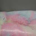 JOLLYVOGUE Calming Dog Bed Medium Size Dog, 31in Donut Washable Medium Pet Bed, Anti-Slip & Anti-Anxiety Fluffy Faux Fur Round Dogs Bed, Fits up to 45 lbs Pets (Rainbow)