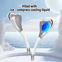 Ice Globes for Face & Eyes, Unbreakable Stainless Steel Cryo Massagers for Skincare Routines, Multifunctional Cold Roller Cooling Globes for Puffiness, Sagging Skin, and Facial Relaxation (Black)