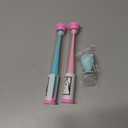 E.M&S.T by Emmeliestella Small Dog & Cat Toothbrush 360 Degree Soft Silicone, Cat Dental Care, Toothbrush Holder, Easy to Handle, Independent Packaging, Extra Suction Cup, Light Blue&Light Pink 3PCS