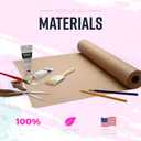 Large Brown Kraft Paper Roll - 36" x 1200" (100 ft) - Made in USA - Ideal for Gift Wrapping, Packing, Moving, Postal, Shipping, Parcel, Wall Art, Crafts, Bulletin Boards, Floor Cover or Table Runner