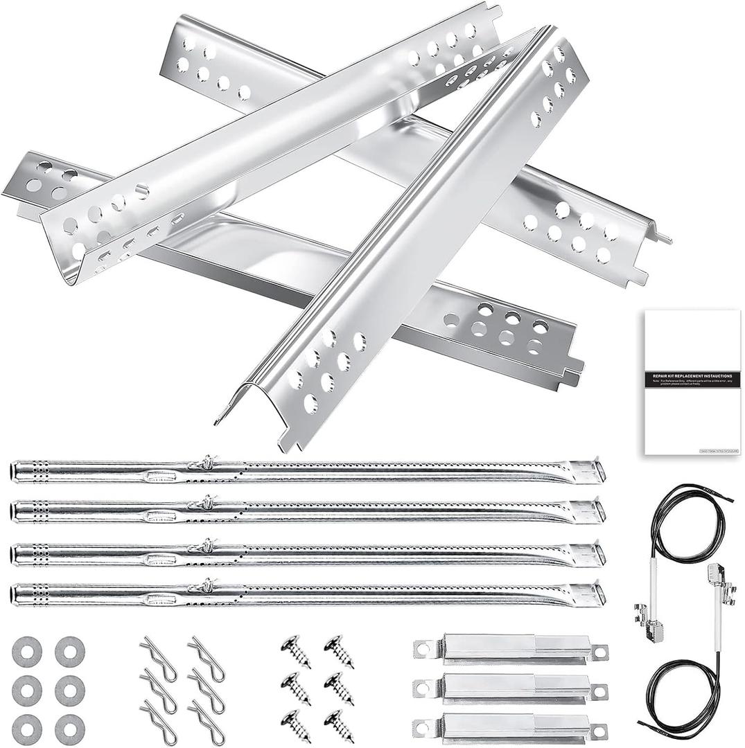 Hisencn Grill Replacement Parts for Charbroil Performance 463342119, 463332718, 463347017, 463335517, 463376419, Grill Parts for CharBroil 4 Burner Grill 463377017, 463376017, 16.93 inch Heat Plate