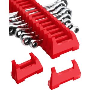 ROTATION 42PC Modular Wrench Organizer - Heavy Duty Tool Box Drawer Insert with SAE Metric Labels, Professional Mechanics Tool Storage System, Expandable Grid Holder