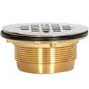 EZ-FLO 2 Inch IPS No Caulk Brass Shower Drain, Stainless Steel, 15306