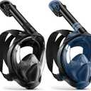 Zenoplige Full Face Snorkel Mask Adults, Dry-Top Snorkeling Gear with Camera Mount, Foldable 180-Degree Panoramic Scuba Mask for Snorkeling Diving Swimming Travel, Anti-Fog & Anti-Leak