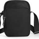 BROADREAM Small Sling Bag for Men, Anti-Theft Crossbody Sling Backpacks for Women - Mini Shoulder Chest Bag for Travel (Black)