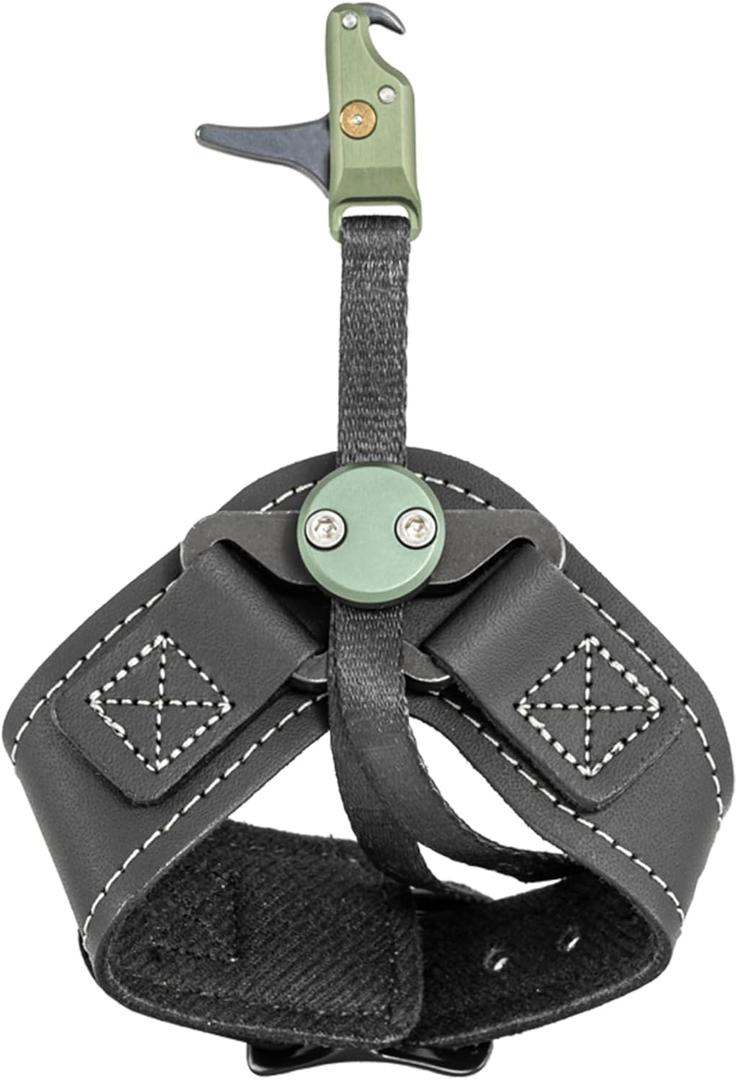Stan SoleX Clicker Index Finger Bowhunting Archery Release - Wrist Strap Open Hook Trigger Aid with Click Mechanism, Fast Reset, Adjustable Length, Travel & Tension, One Size