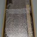 BATODA Set of 2 17" Acacia Wood Floating Shelves Wall Mounted (Round Edge)  Wooden Decorative Wall Bookshelf - Storage Shelf Organizer for Home - Black Brackets and Shelving Mounting Included(Walnut)