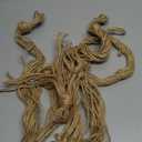 Handwoven Jute Plant Hanger Rope 104cm Long Natural Hanging Basket Holder for Home Garden Decor