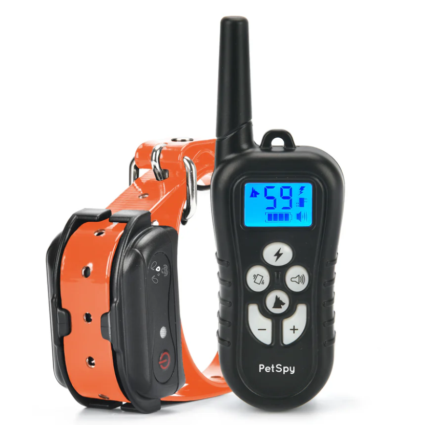 PetSpy M919 Dog Training Shock Collar, 1000 Yards, Medium to Large Dogs, with Vibration, Electric Shock and Beep, Waterproof, Remote Trainer (One Dog)