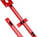 Multifunctional 4 in 1 Red Router Milling Groove Bracket, Aluminum Alloy Circle Cutting Jig, Adjustable Router Tool Circle Jig Cutting Guide for Woodworking (Extension)