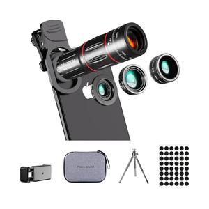 Phone Camera Lens Kit Upgraded Version Telephoto 28X Wide Angle 0.6X Macro 20X Fisheye 198° for Most