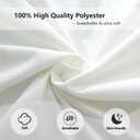 Aryeleay Ruffled Pillow Case Set, Pack of 2 Edge Ruffled Pillow Euro Shams 100% Polyester Bedding Pillow Covers with Envelope Closure (26x26 inches, White)