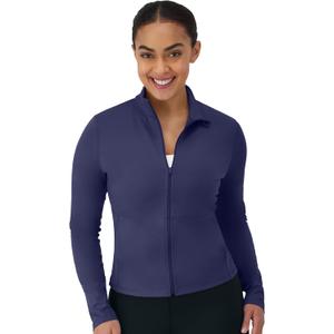 Hanes Women's Jacket, Moves Full-Zip Workout Jacket, Moisture-Wicking Outwear, Soft & Stretchy Athletic Wear for Women S