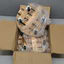 HOHY 2-Pack 12" Plant Caddy Plant Stand with Wheels Heavy Duty Wood Rolling Plant Stand with 2 360 Lockable Wheels,Indoor Outdoor Plant Roller for Large Planters, Flower Pot, Patio