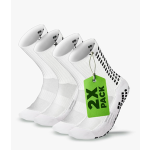 Lux Dual Grip Socks - Soccer Grip Socks for Men and Women. GripArray Performance & Comfort, Size L