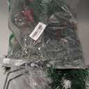 DR.DUDU 15 Inch Outdoor Christmas Decorations Urn Filler for Front Porch 2 Pack Lighted Christmas Pot Fillers with Stake, Xmas Pine Trees with Timer for Outside Home Décor