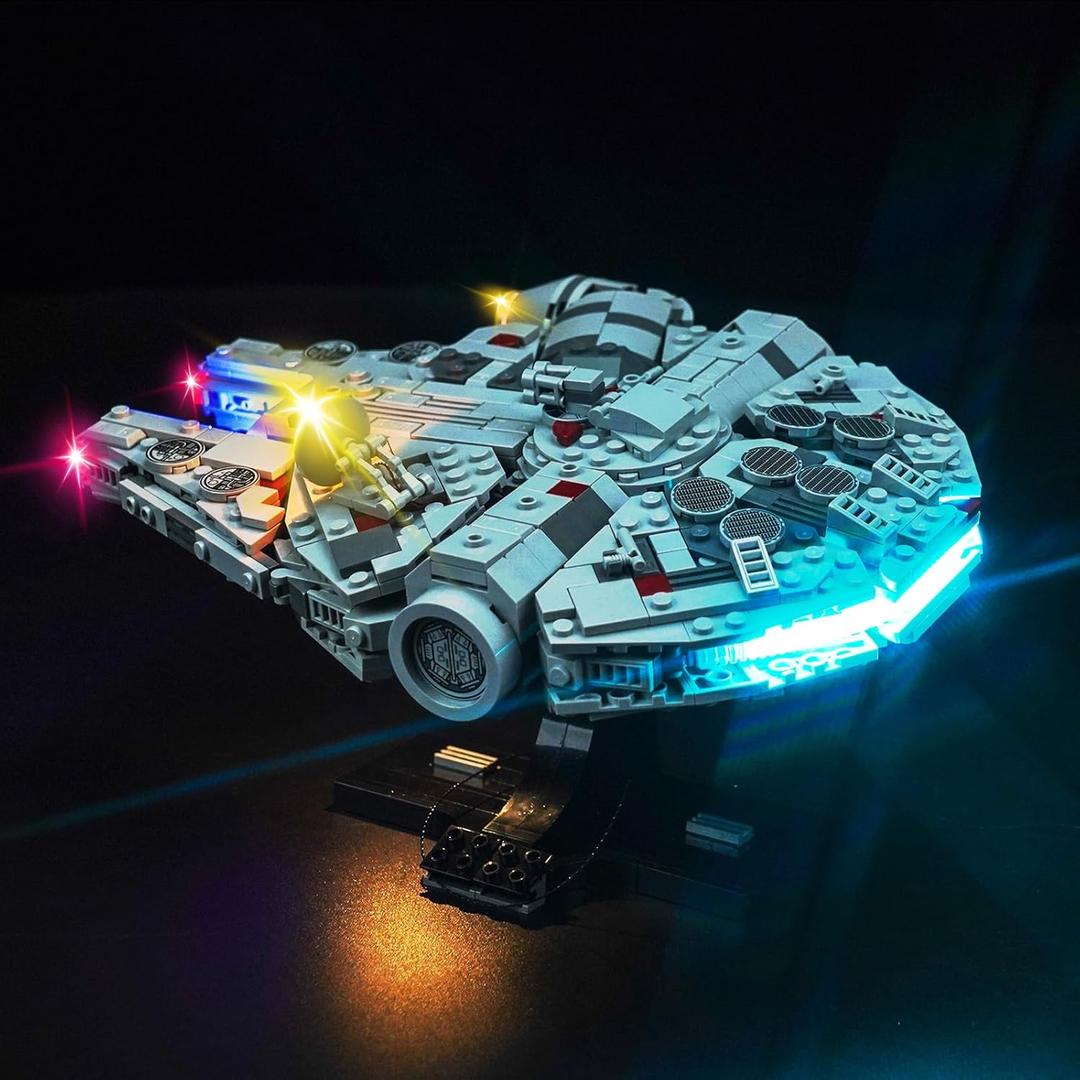 Upgraded Led Light Kit for Lego Millennium Falcon 75375 Building Set, Compatible with Lego 75375 (Model Not Included)