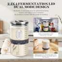Sourdough Jar Wide Mouth, Sourdough Starter Kit Home and Kitchen, Starter Jar, Sour Dough Starter Kits, Sourdough Bread Baking Supplies, Sour Dough Starter Jars, Sourdough Jars Airflow Lid