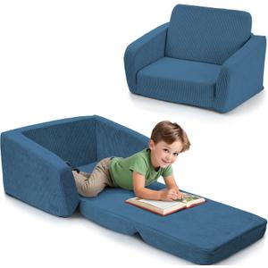 ZICOTO Sturdy Toddler Chair and Couch - The Perfect Kids Sofa for Girls and Boys - Ideal Fold Out Sofa Chairs to Give Your Kids a Safe and Fun Place to Sit (Blue)
