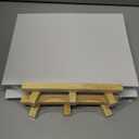 54 Pack Canvas with Easel Set 8 x 10 Inch Canvas Boards with Wooden Easels, Paint Brushes Canvas Panel Painting Kit for Acrylic Oil Watercolor Beginners Art Crafts Sip and Paint Party