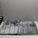 Yimobra Memory Foam Bath Mat, Super Soft Absorbent Bathroom Rug Non Slip, Quick Dry, Machine Washable Floor Carpet for Tub Shower, Home Decor Accessories, 24x17, Dark Gray